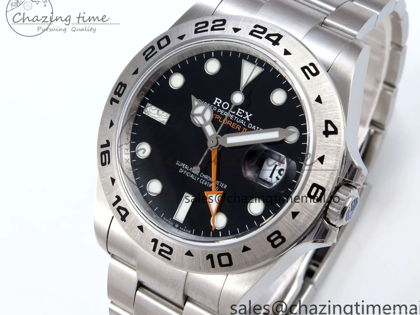 Good Copy Rolex Watches 1:1 Bracelet Explorer 226570 Black Comfortable on Dial CHS Best 906 42mm SH3285-2 904L QF Edition II SS 0120
